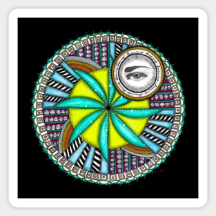 The Eye of Knowing Mandala Sticker